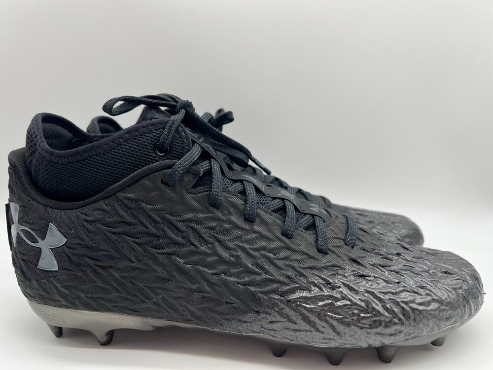 Under Armour Spotlight 4 MC Football Cleats Black 3027977-001 Men Size 10.5.